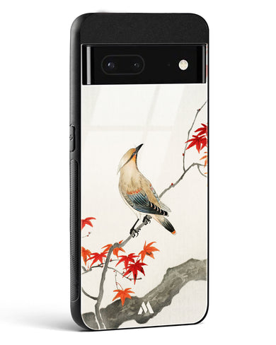 Japanese Plague bird On Maple [Ohara Koson] Glass Case Phone Cover (Google)