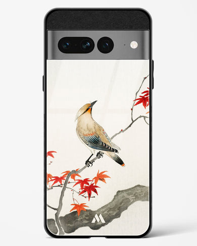 Japanese Plague bird On Maple [Ohara Koson] Glass Case Phone Cover (Google)