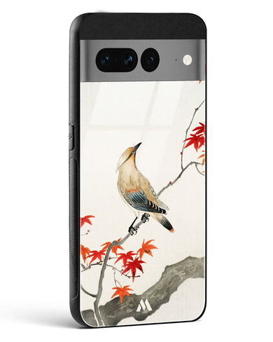 Japanese Plague bird On Maple [Ohara Koson] Glass Case Phone Cover (Google)