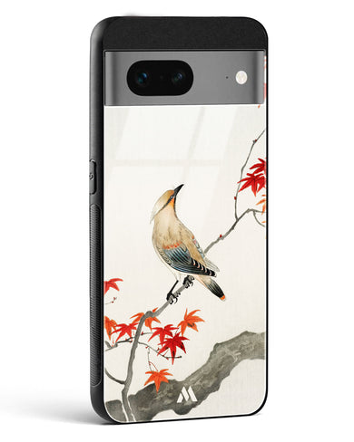 Japanese Plague bird On Maple [Ohara Koson] Glass Case Phone Cover (Google)