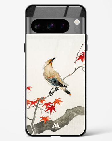 Japanese Plague bird On Maple [Ohara Koson] Glass Case Phone Cover (Google)