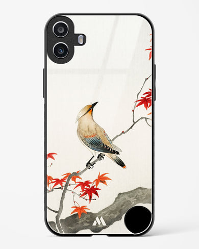 Japanese Plague bird On Maple [Ohara Koson] Glass Case Phone Cover (Nothing)