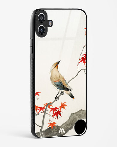 Japanese Plague bird On Maple [Ohara Koson] Glass Case Phone Cover (Nothing)