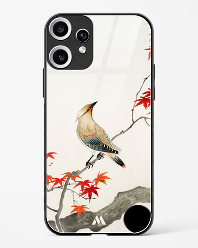 Japanese Plague bird On Maple [Ohara Koson] Glass Case Phone Cover (Nothing)
