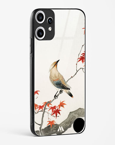 Japanese Plague bird On Maple [Ohara Koson] Glass Case Phone Cover (Nothing)
