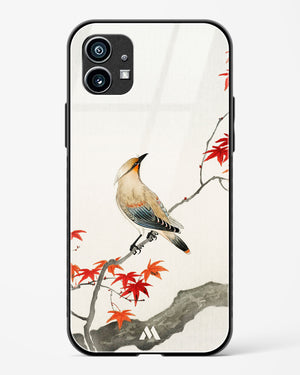 Japanese Plague bird On Maple [Ohara Koson] Glass Case Phone Cover (Nothing)