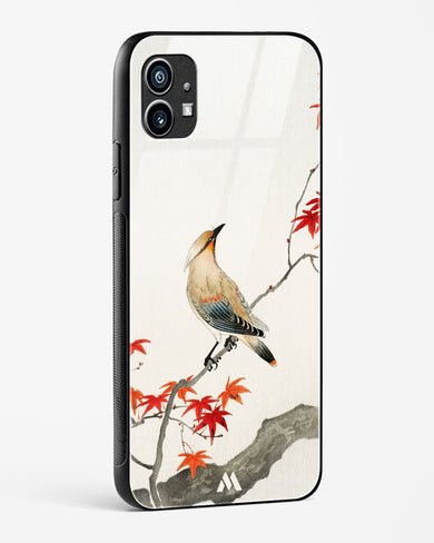 Japanese Plague bird On Maple [Ohara Koson] Glass Case Phone Cover (Nothing)