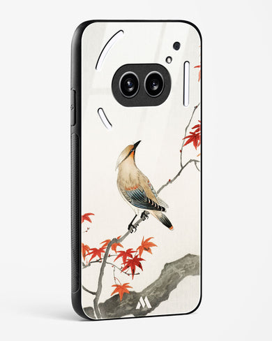 Japanese Plague bird On Maple [Ohara Koson] Glass Case Phone Cover (Nothing)
