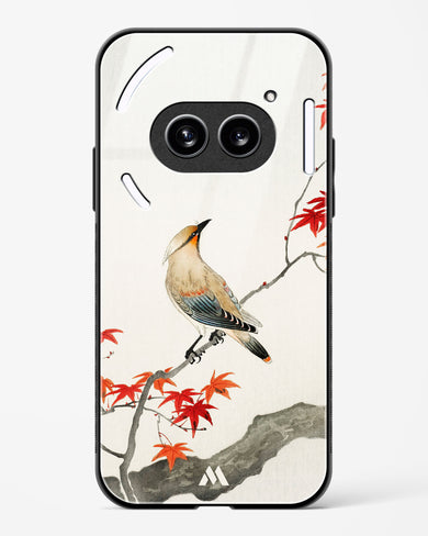 Japanese Plague bird On Maple [Ohara Koson] Glass Case Phone Cover (Nothing)