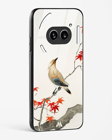 Japanese Plague bird On Maple [Ohara Koson] Glass Case Phone Cover (Nothing)