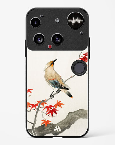 Japanese Plague bird On Maple [Ohara Koson] Glass Case Phone Cover (Nothing)