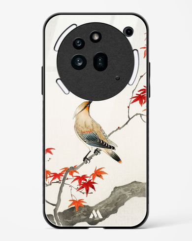 Japanese Plague bird On Maple [Ohara Koson] Glass Case Phone Cover (Nothing)