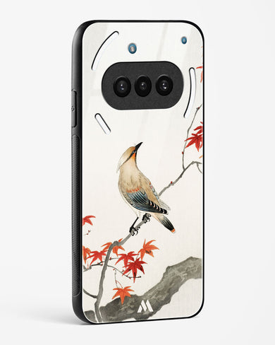 Japanese Plague bird On Maple [Ohara Koson] Glass Case Phone Cover (Nothing)