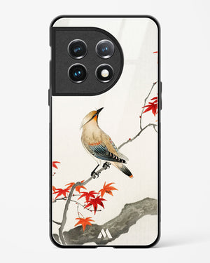 Japanese Plague bird On Maple [Ohara Koson] Glass Case Phone Cover (OnePlus)
