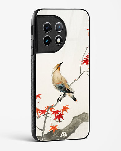 Japanese Plague bird On Maple [Ohara Koson] Glass Case Phone Cover (OnePlus)