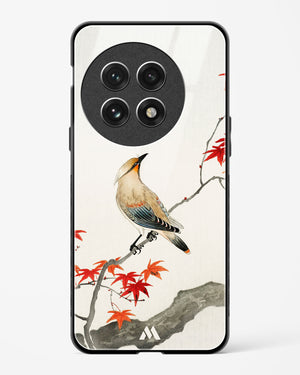 Japanese Plague bird On Maple [Ohara Koson] Glass Case Phone Cover (OnePlus)
