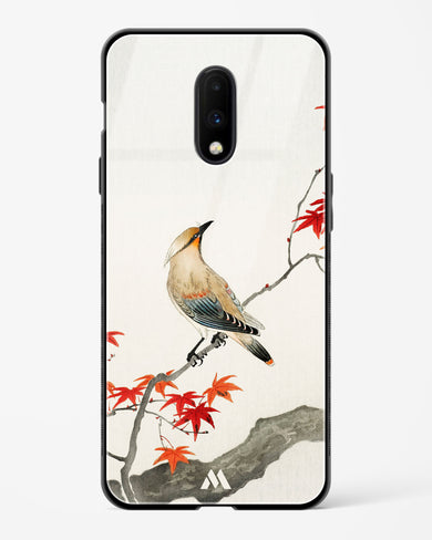 Japanese Plague bird On Maple [Ohara Koson] Glass Case Phone Cover (OnePlus)