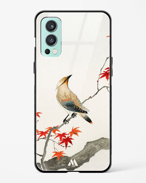 Japanese Plague bird On Maple [Ohara Koson] Glass Case Phone Cover (OnePlus)