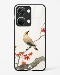 Japanese Plague bird On Maple [Ohara Koson] Glass Case Phone Cover (OnePlus)