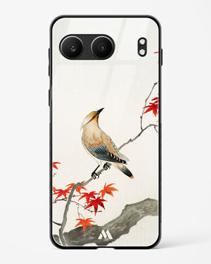 Japanese Plague bird On Maple [Ohara Koson] Glass Case Phone Cover (OnePlus)