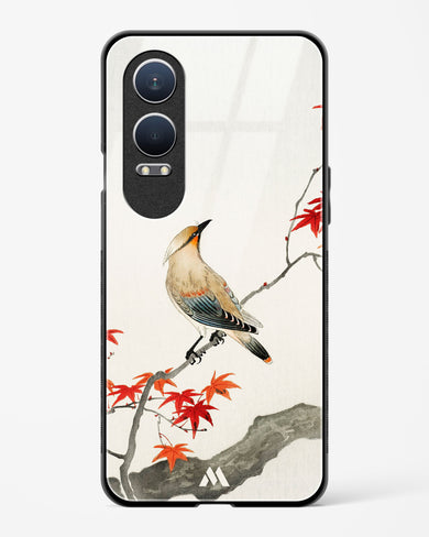Japanese Plague bird On Maple [Ohara Koson] Glass Case Phone Cover (OnePlus)