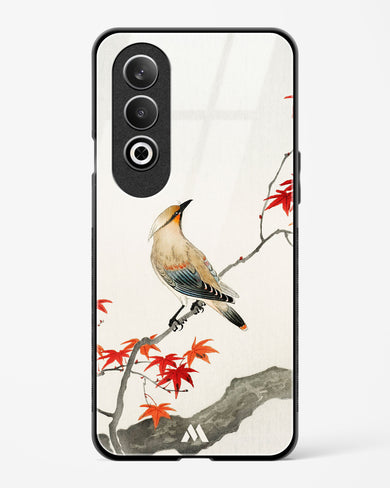 Japanese Plague bird On Maple [Ohara Koson] Glass Case Phone Cover (OnePlus)