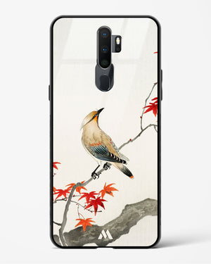 Japanese Plague bird On Maple [Ohara Koson] Glass Case Phone Cover (Oppo)