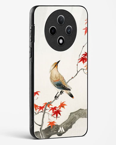 Japanese Plague bird On Maple [Ohara Koson] Glass Case Phone Cover (Oppo)