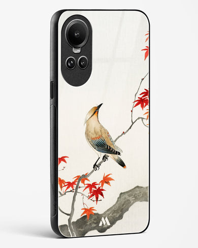 Japanese Plague bird On Maple [Ohara Koson] Glass Case Phone Cover (Oppo)