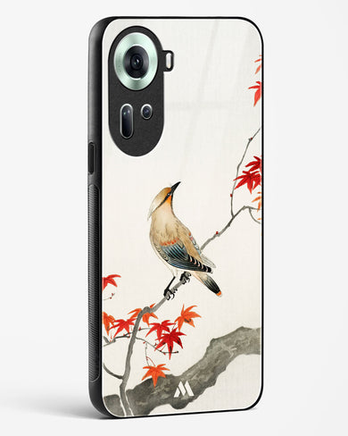 Japanese Plague bird On Maple [Ohara Koson] Glass Case Phone Cover (Oppo)