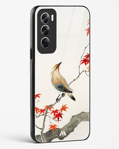 Japanese Plague bird On Maple [Ohara Koson] Glass Case Phone Cover (Oppo)