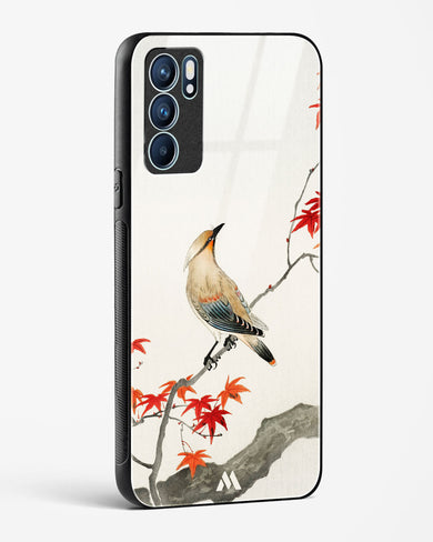 Japanese Plague bird On Maple [Ohara Koson] Glass Case Phone Cover (Oppo)