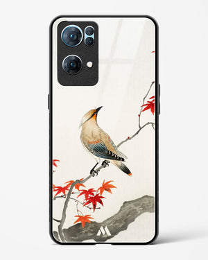 Japanese Plague bird On Maple [Ohara Koson] Glass Case Phone Cover (Oppo)