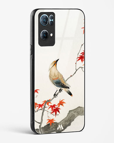 Japanese Plague bird On Maple [Ohara Koson] Glass Case Phone Cover (Oppo)