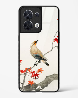 Japanese Plague bird On Maple [Ohara Koson] Glass Case Phone Cover (Oppo)