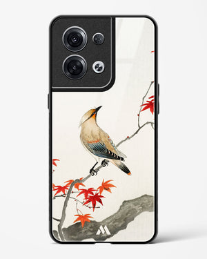 Japanese Plague bird On Maple [Ohara Koson] Glass Case Phone Cover (Oppo)