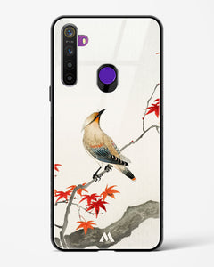 Japanese Plague bird On Maple [Ohara Koson] Glass Case Phone Cover (Realme)