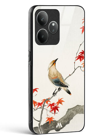 Japanese Plague bird On Maple [Ohara Koson] Glass Case Phone Cover (Realme)