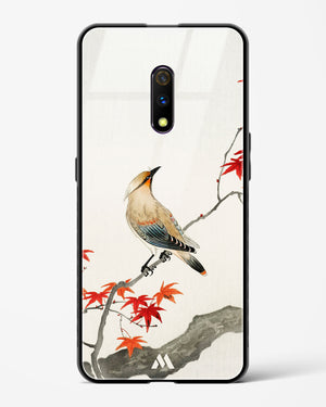 Japanese Plague bird On Maple [Ohara Koson] Glass Case Phone Cover (Realme)