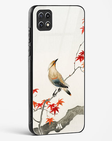 Japanese Plague bird On Maple [Ohara Koson] Glass Case Phone Cover-(Samsung)