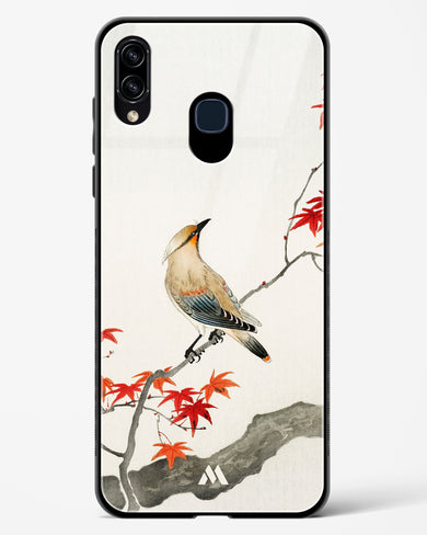 Japanese Plague bird On Maple [Ohara Koson] Glass Case Phone Cover (Samsung)