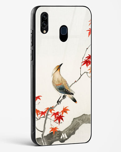 Japanese Plague bird On Maple [Ohara Koson] Glass Case Phone Cover (Samsung)