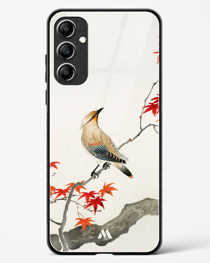 Japanese Plague bird On Maple [Ohara Koson] Glass Case Phone Cover-(Samsung)