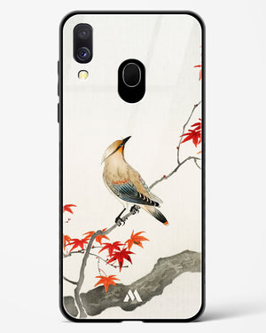 Japanese Plague bird On Maple [Ohara Koson] Glass Case Phone Cover (Samsung)