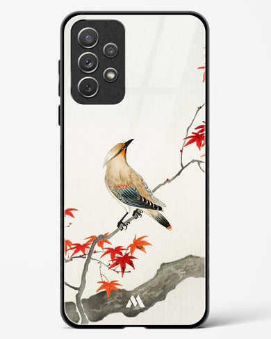 Japanese Plague bird On Maple [Ohara Koson] Glass Case Phone Cover-(Samsung)