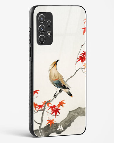 Japanese Plague bird On Maple [Ohara Koson] Glass Case Phone Cover-(Samsung)