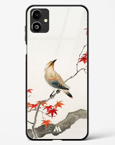 Japanese Plague bird On Maple [Ohara Koson] Glass Case Phone Cover (Samsung)