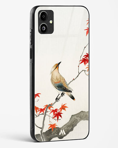 Japanese Plague bird On Maple [Ohara Koson] Glass Case Phone Cover (Samsung)