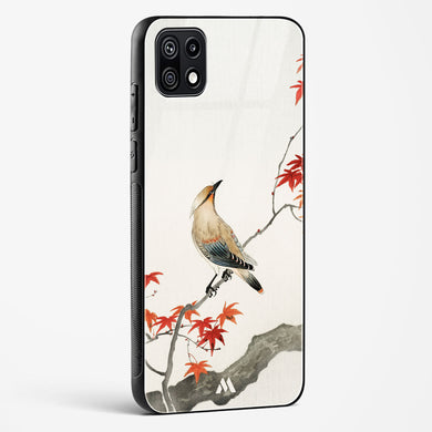 Japanese Plague bird On Maple [Ohara Koson] Glass Case Phone Cover (Samsung)