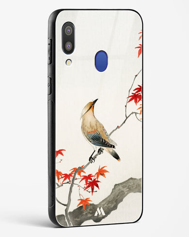 Japanese Plague bird On Maple [Ohara Koson] Glass Case Phone Cover-(Samsung)